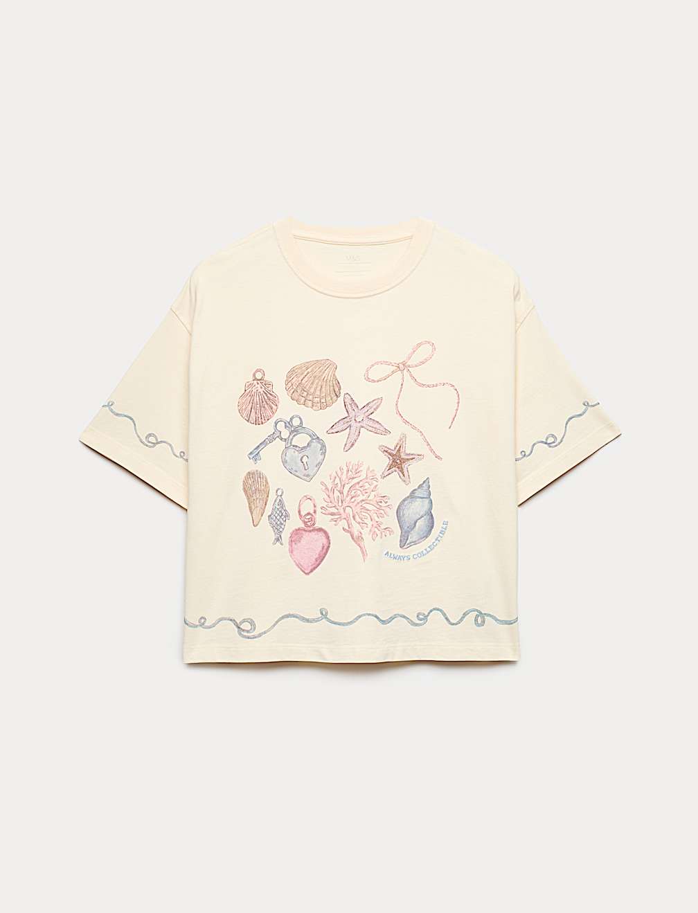 Pure Cotton Shell Graphic T-Shirt (6-16 Yrs)