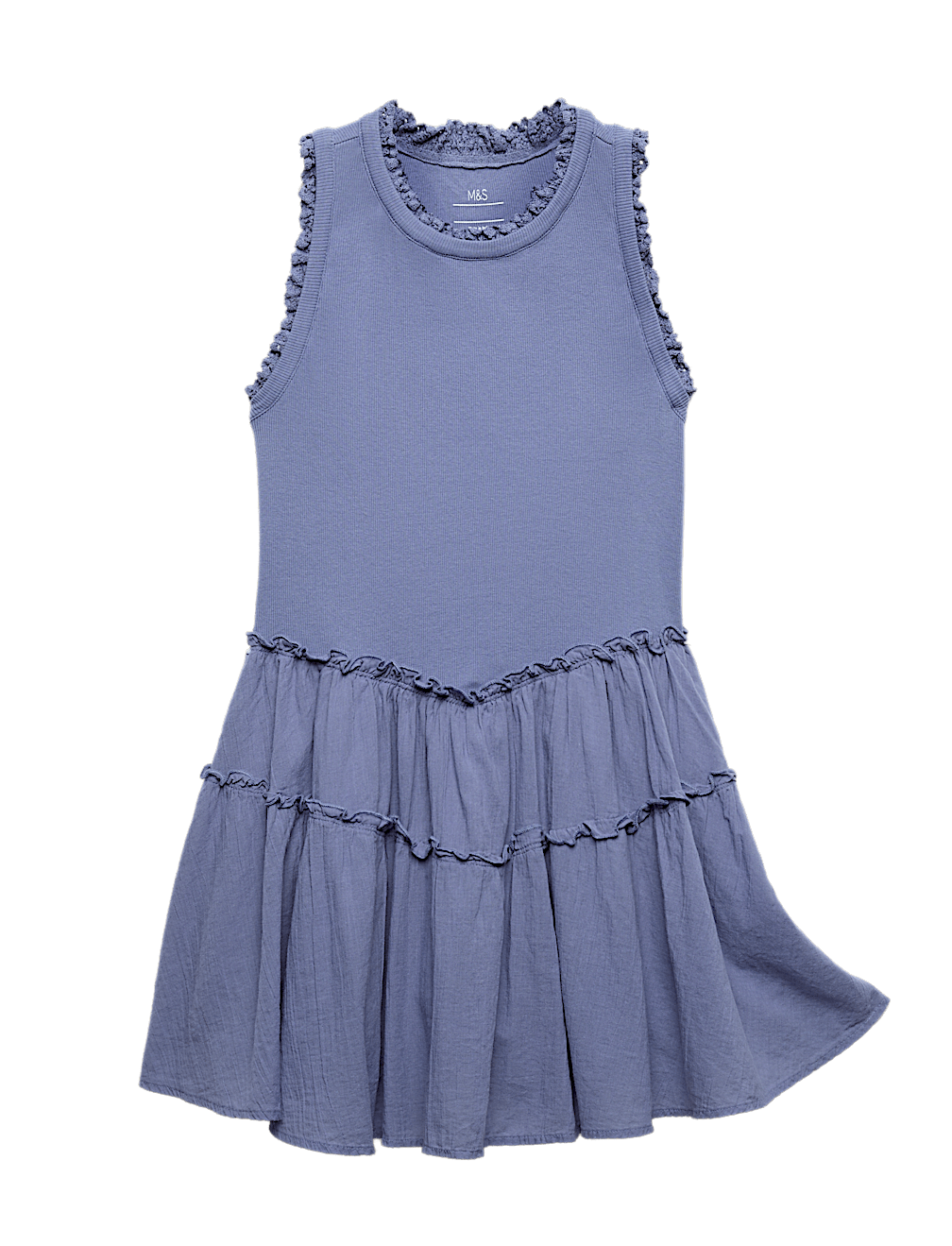 Cotton Rich Drop Waist Dress (6-16 Yrs)