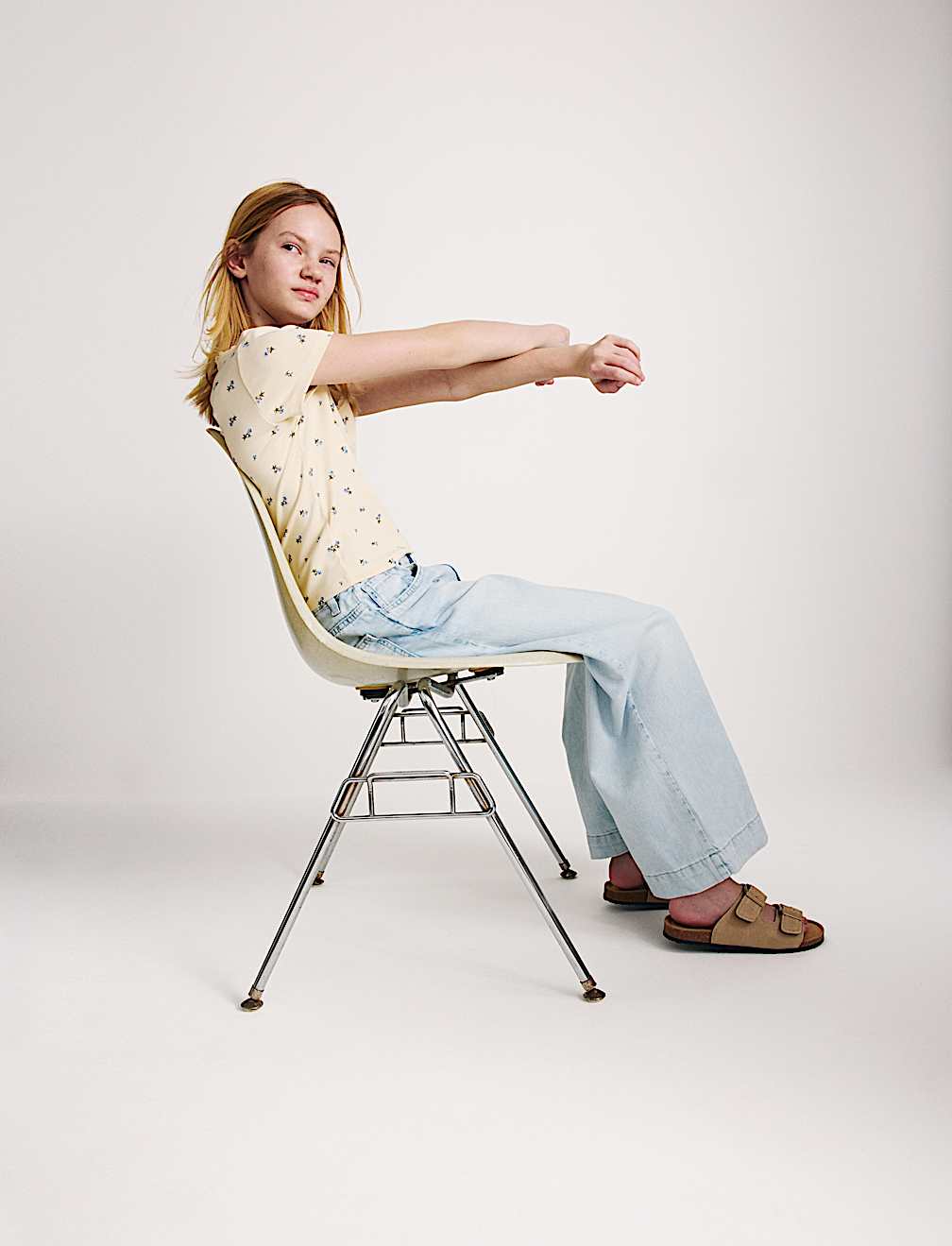 Cotton Rich Lace Trim Fitted Crop T-Shirt (6-16 Yrs)