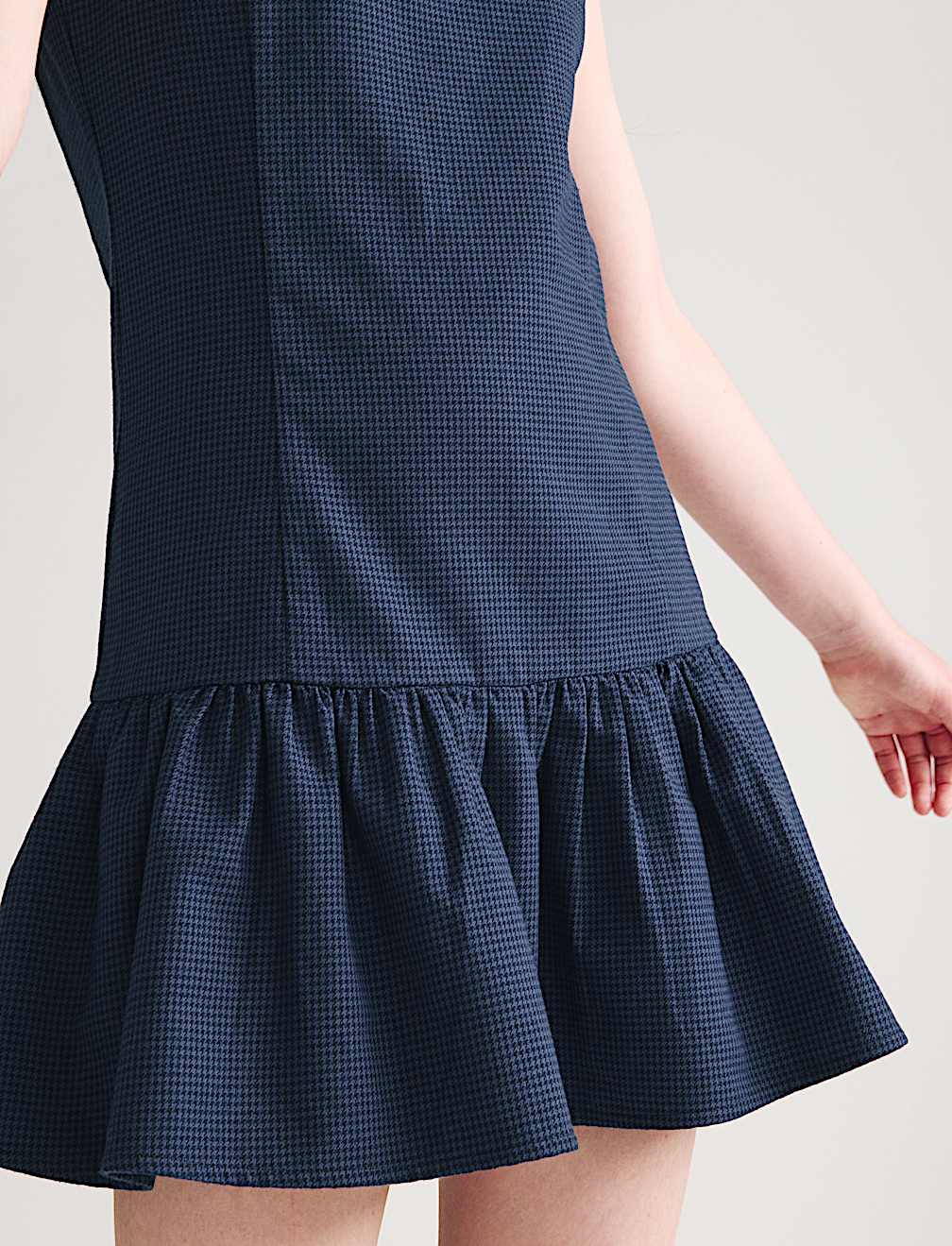Cotton Blend Drop Waist Gingham Dress (6-16 Yrs)