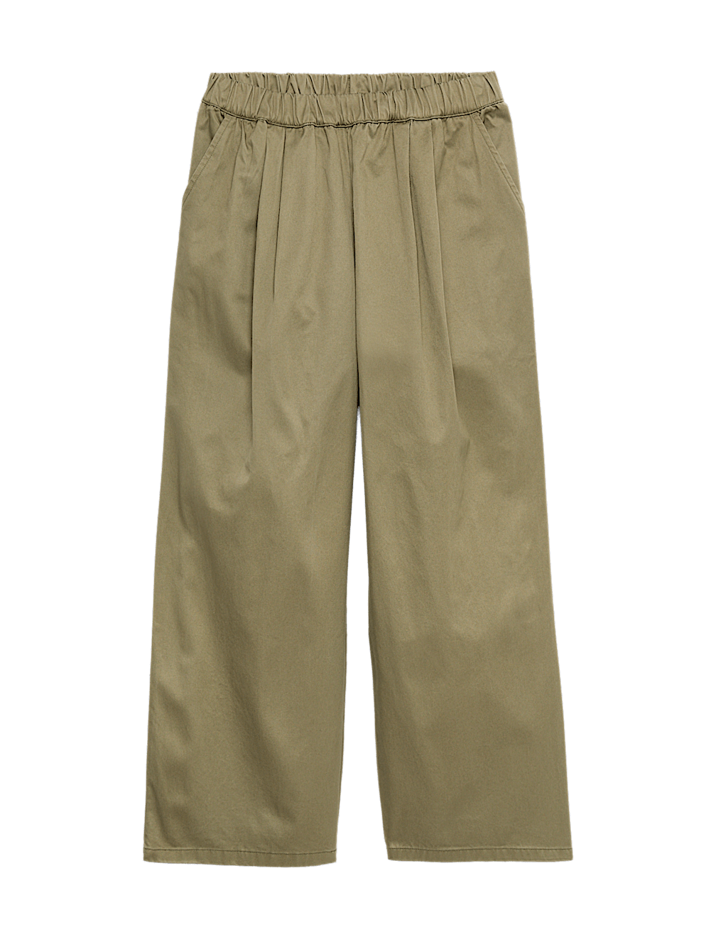 Pure Cotton Elasticated Waist Straight Leg Trousers (6-16 Years)