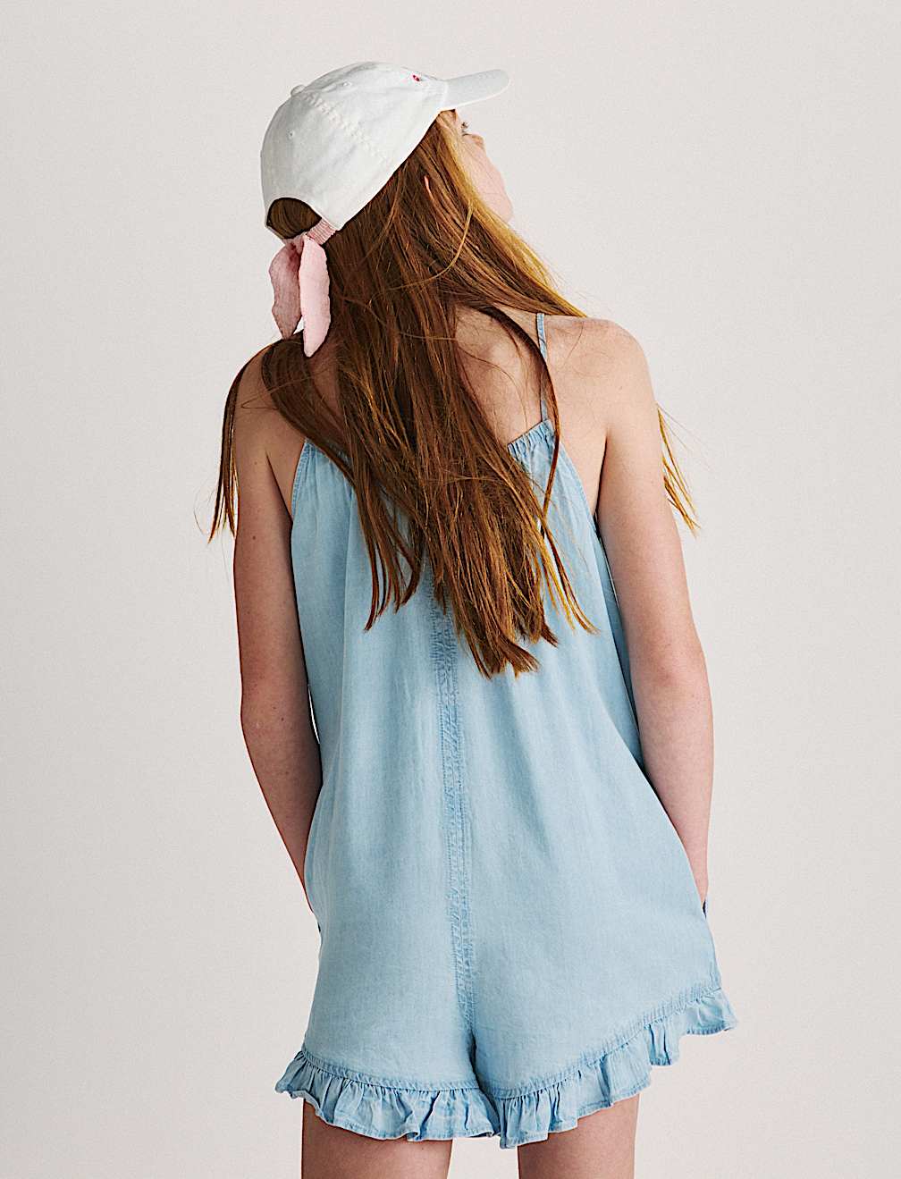 Pure Cotton Ruffle Hem Print Playsuit (6-16 Yrs)
