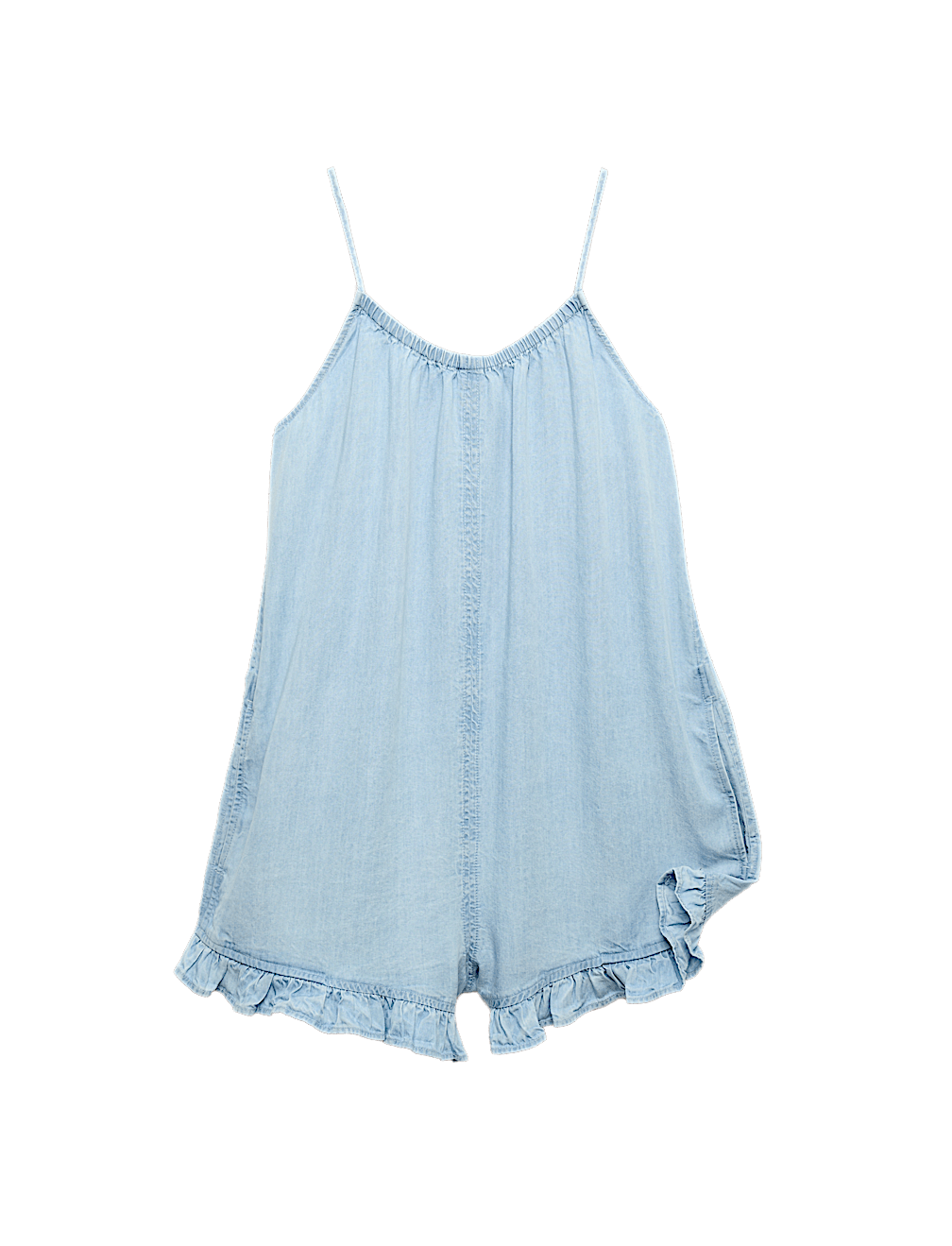 Pure Cotton Grocery Ruffle Hem Playsuit (6-16 Yrs)