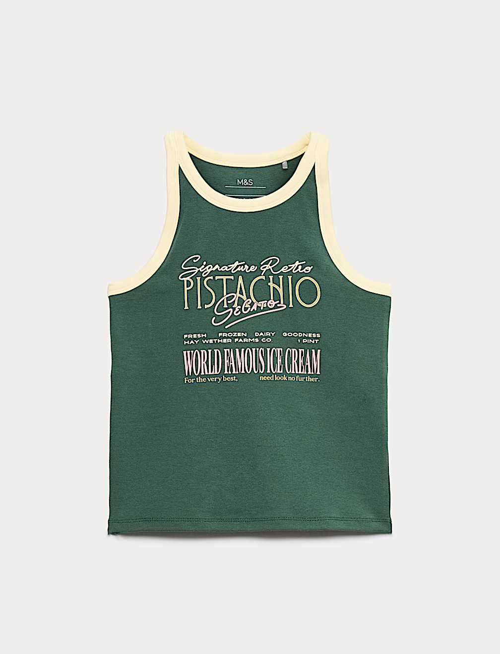 Cotton Rich Graphic Vest