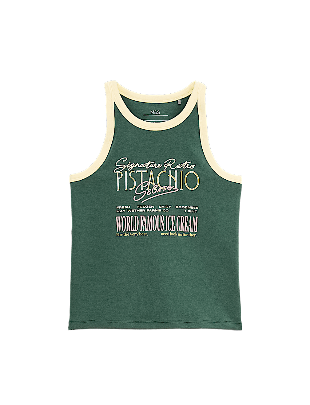 Cotton Rich Graphic Vest