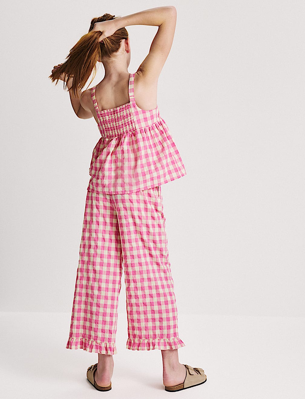 Cotton Rich Gingham Vest & Trouser Outfit (6-16 Yrs)