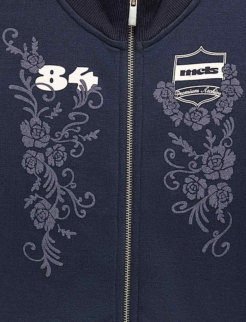 Funnel Neck Embroidered Zip Through Sweatshirt (6-16 Yrs)