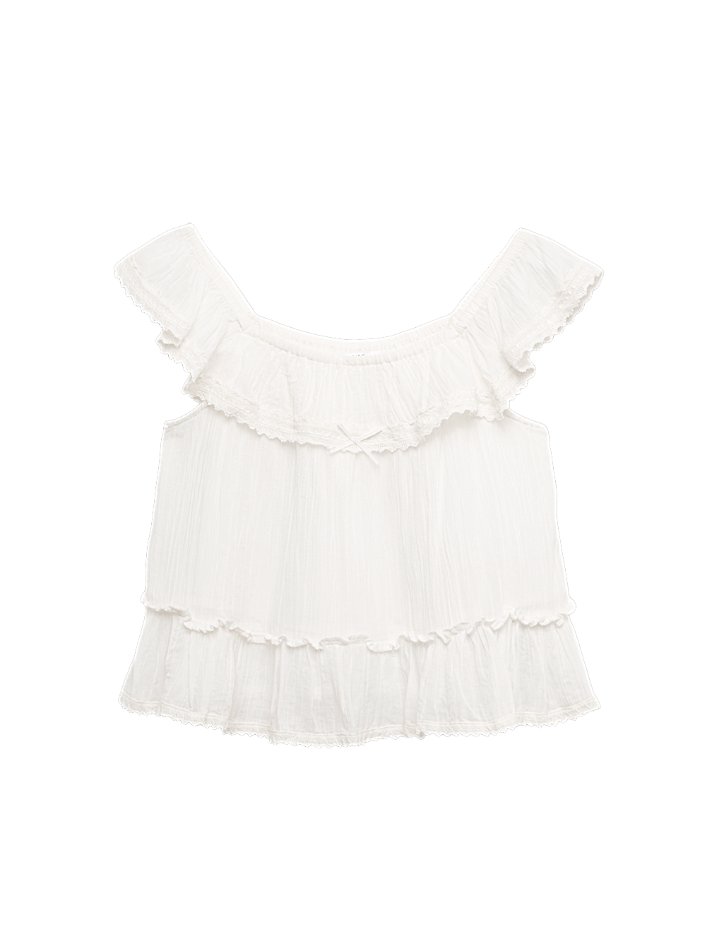 Pure Cotton Frill Top (6-16 Years)
