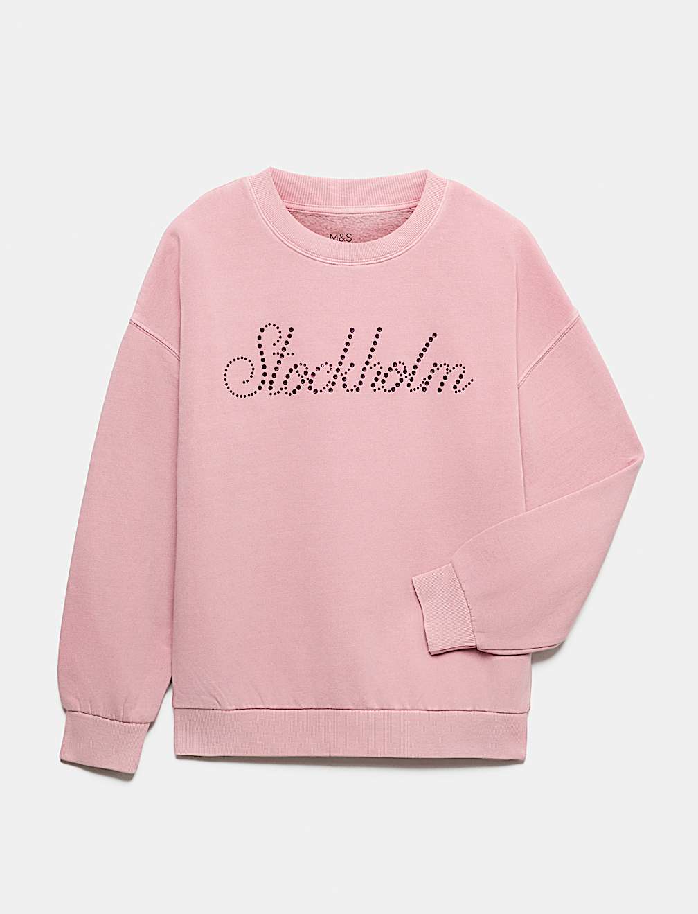 Cotton Rich Diamant&eacute; Slogan Sweatshirt (6-16 Yrs)