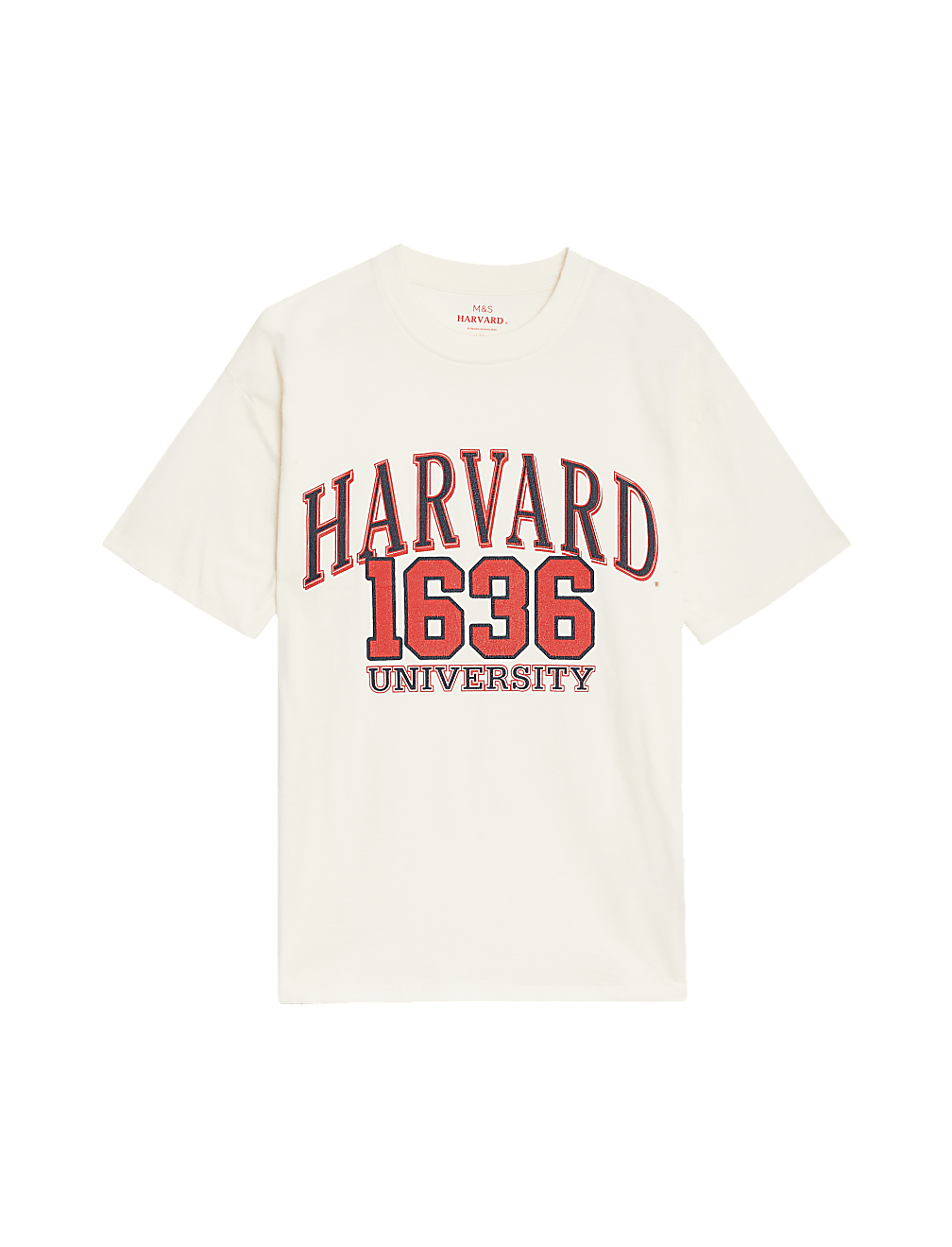 Pure Cotton Harvard Slogan T-Shirt (6-16 Yrs)