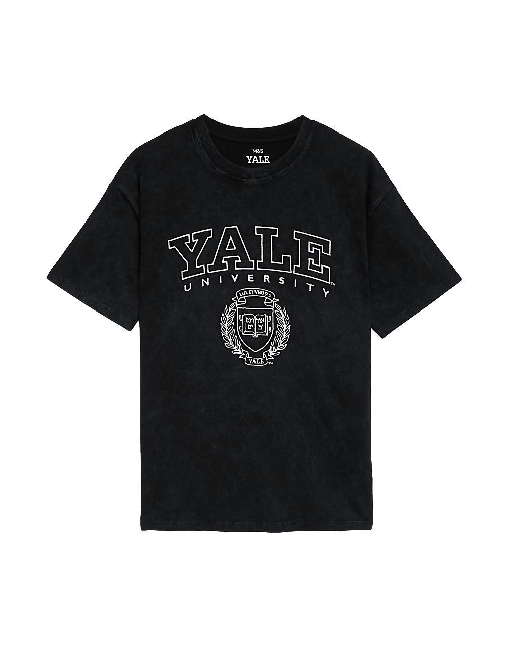Pure Cotton Yale University Slogan T-Shirt (6-16 Yrs)