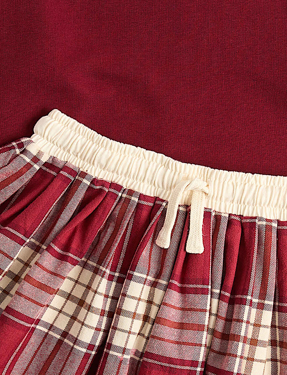 Sweatshirt & Checked Skirt Set (6-16 Yrs)
