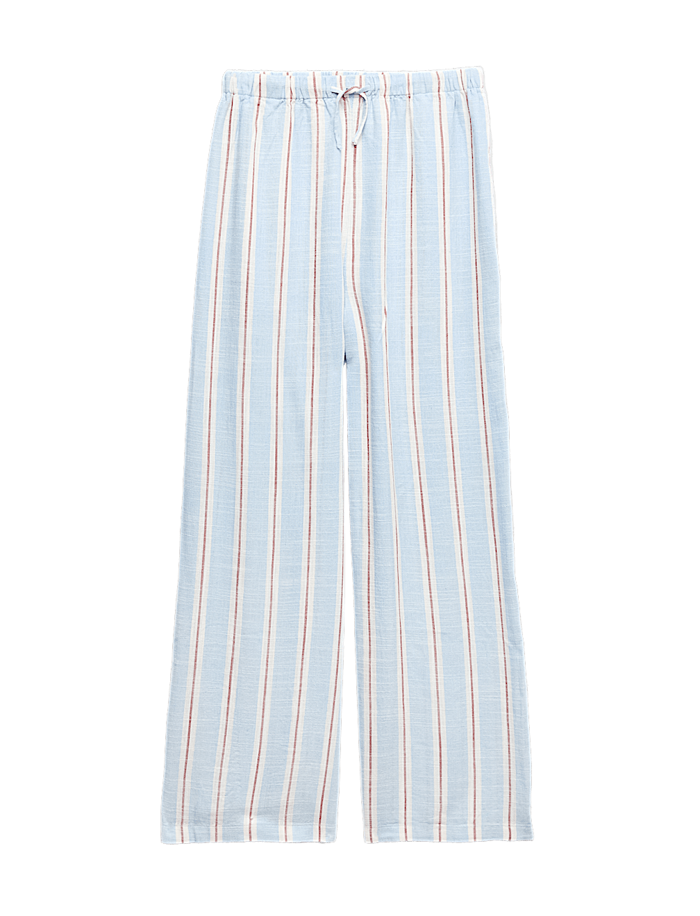 Linen Blend Striped Wide Leg Trousers (6-16 Yrs)