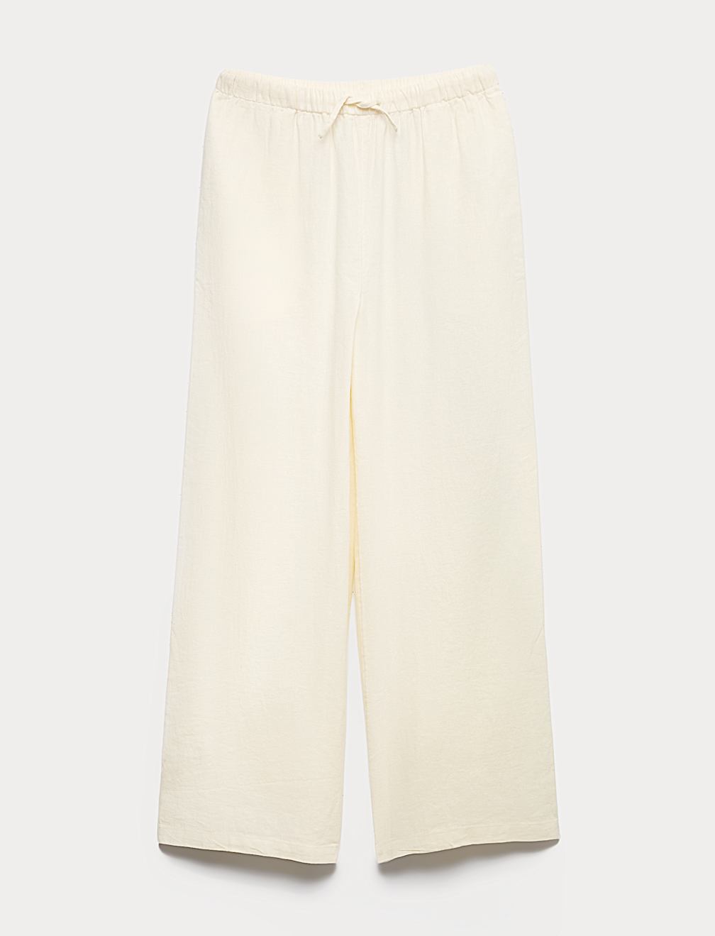 Wide Leg Trousers with Linen (6-16 Yrs)