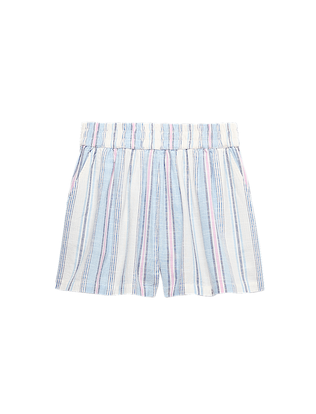 Pure Cotton Striped Shorts (6-16 Yrs)