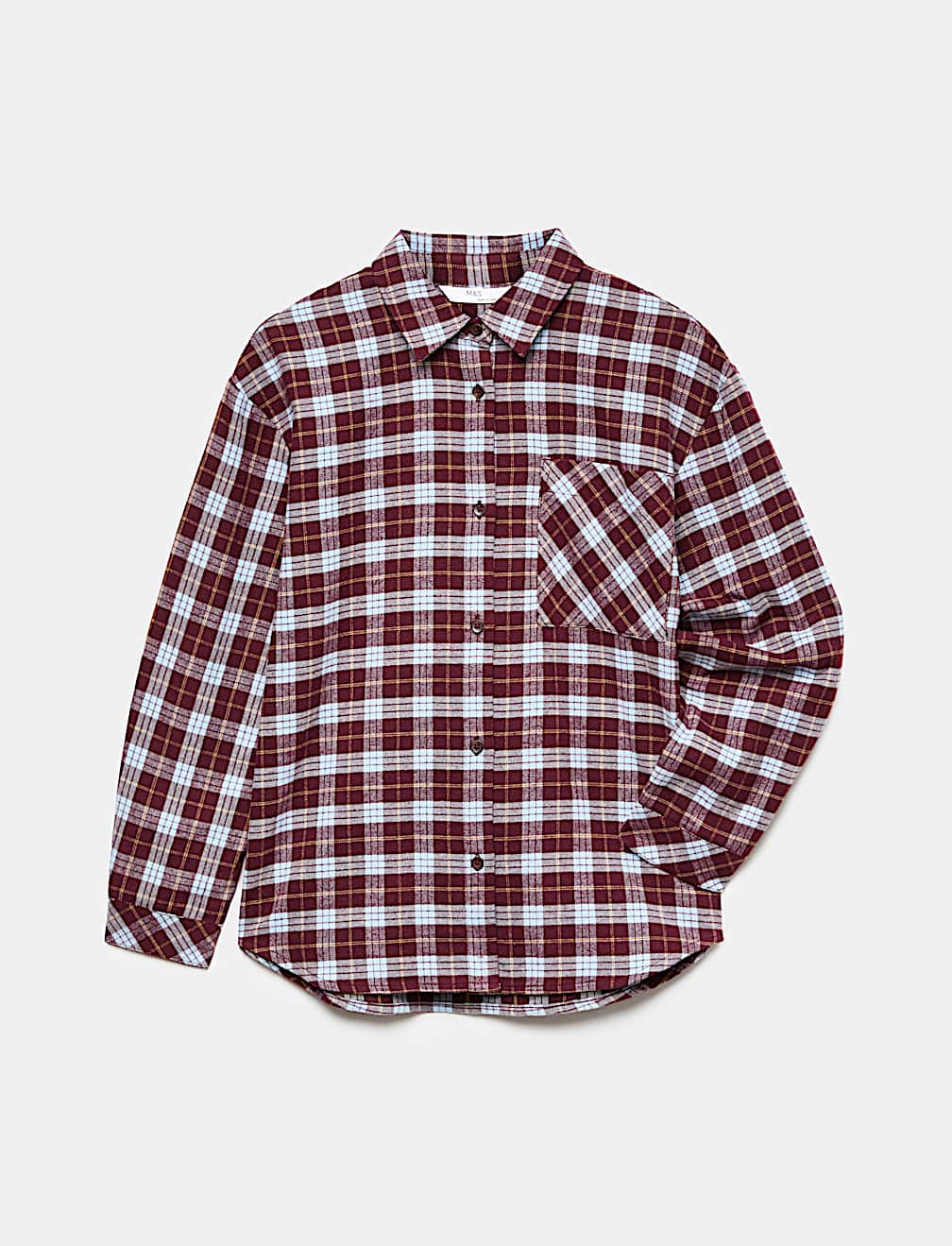 Pure Cotton Checked Flannel Shirt (6-16 Yrs)