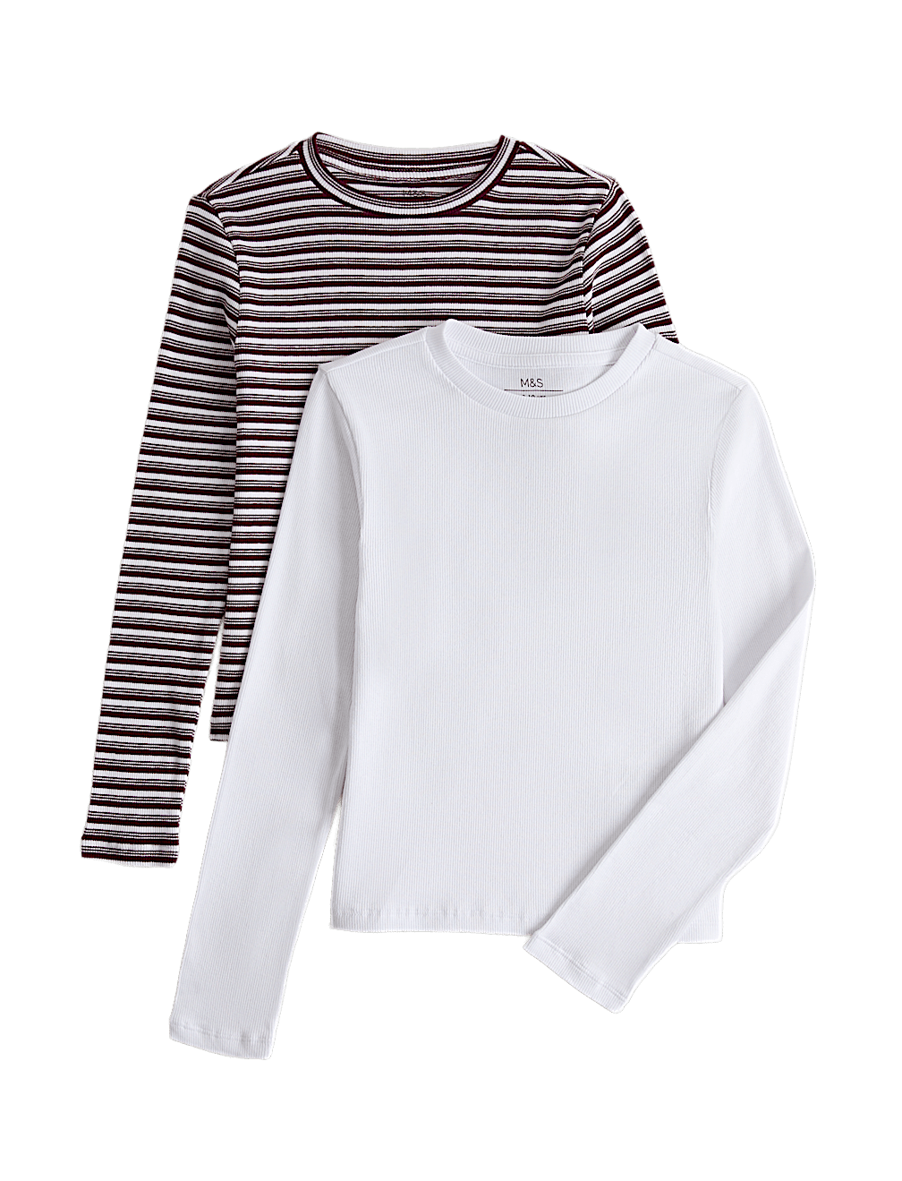 2 Pack Cotton Rich Tops (6-16 Yrs)