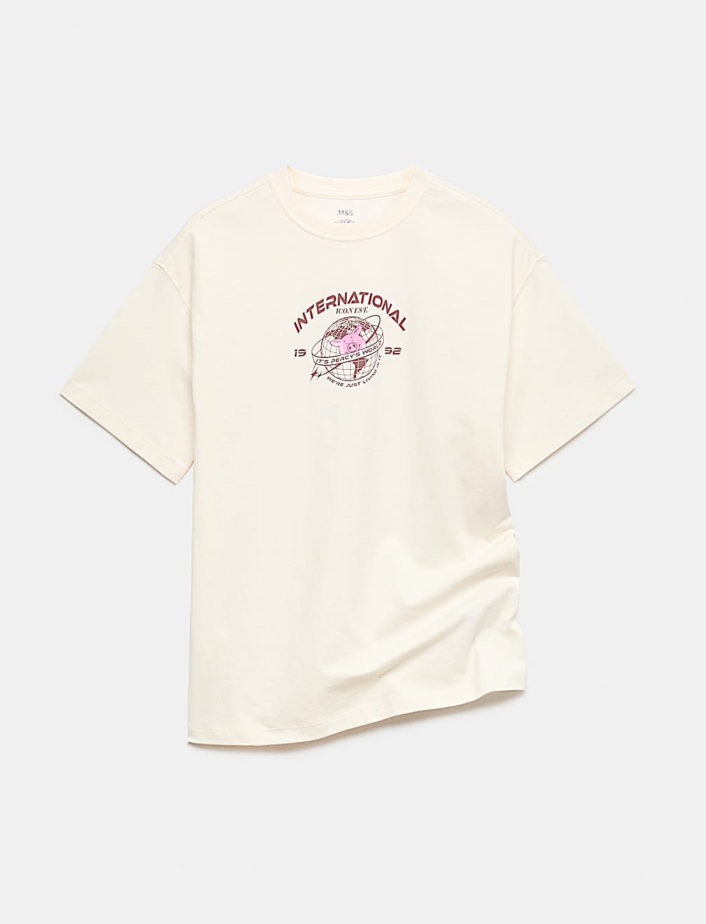 Pure Cotton Percy Pig&trade; Graphic T-Shirt (6-16 Yrs)