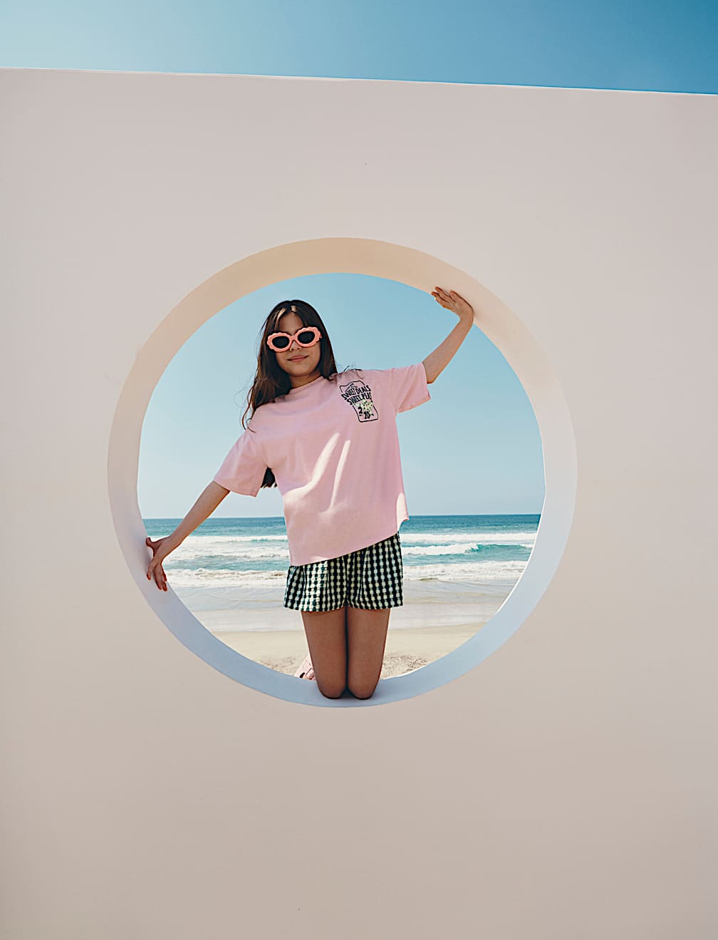 Pure Cotton Gingham Shorts (6-16 Yrs)