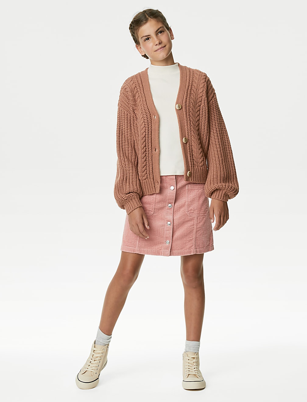Cable Knit Cardigan (6-16 Yrs)