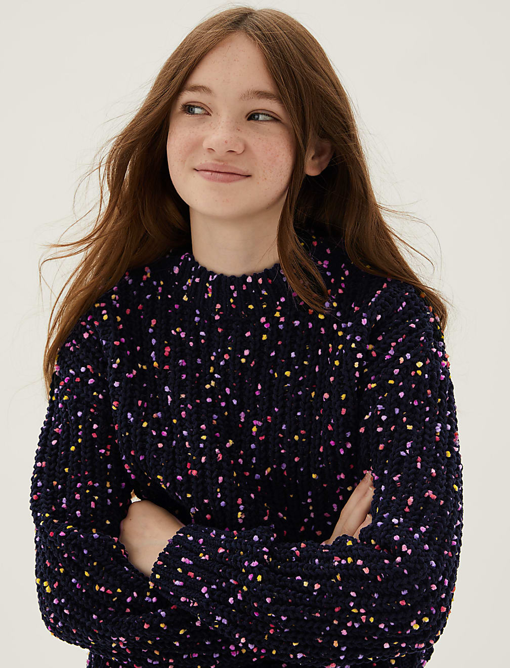 Chenille Multicoloured Jumper (6-16 Yrs)