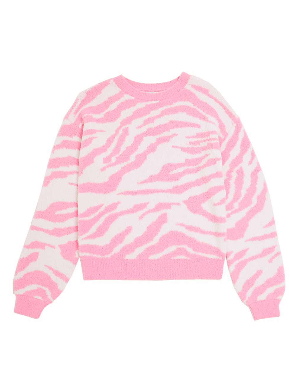 Zebra Print Knitted Jumper (6-16 Yrs)