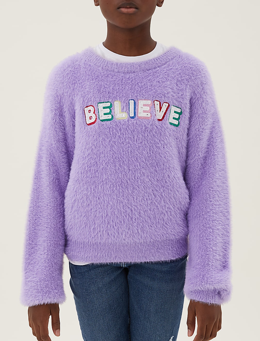 Believe Slogan Jumper (6-16 Yrs)