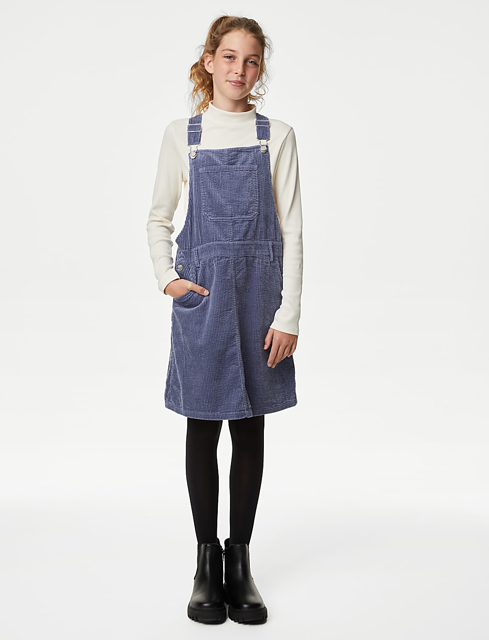 Pure Cotton Pinafore (6-16 Yrs)