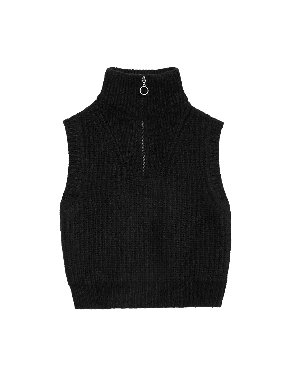 Knitted Half Zip Vest (6-16 Yrs)