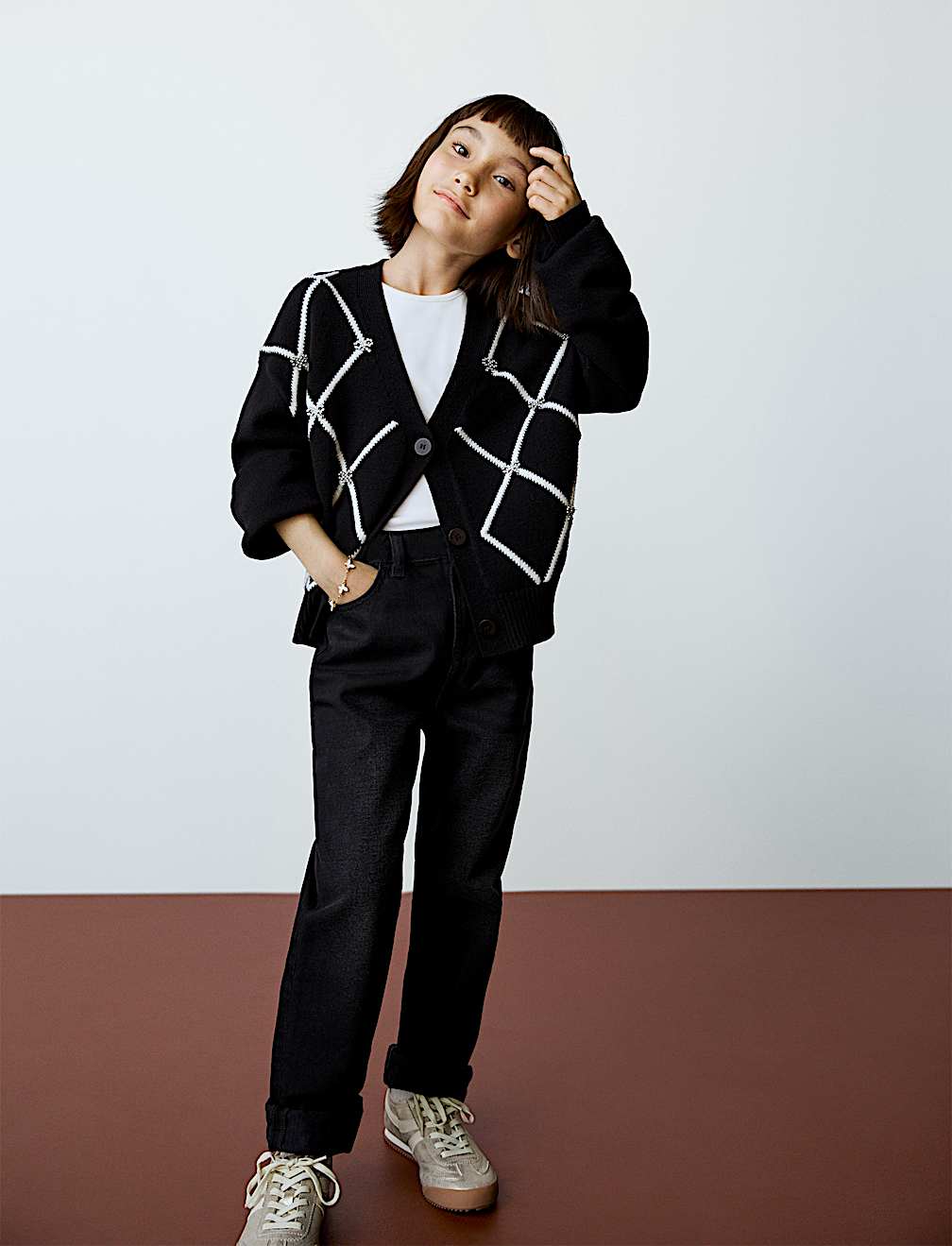 Diamante Bow Cardigan (6-16 Yrs)