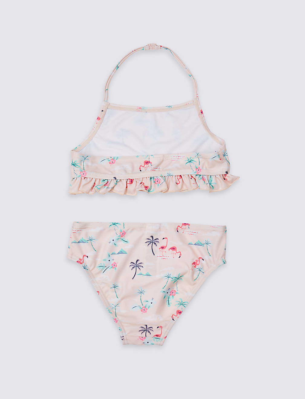 Sustainable Flamingo Print Bikini Set (3-16 Years)