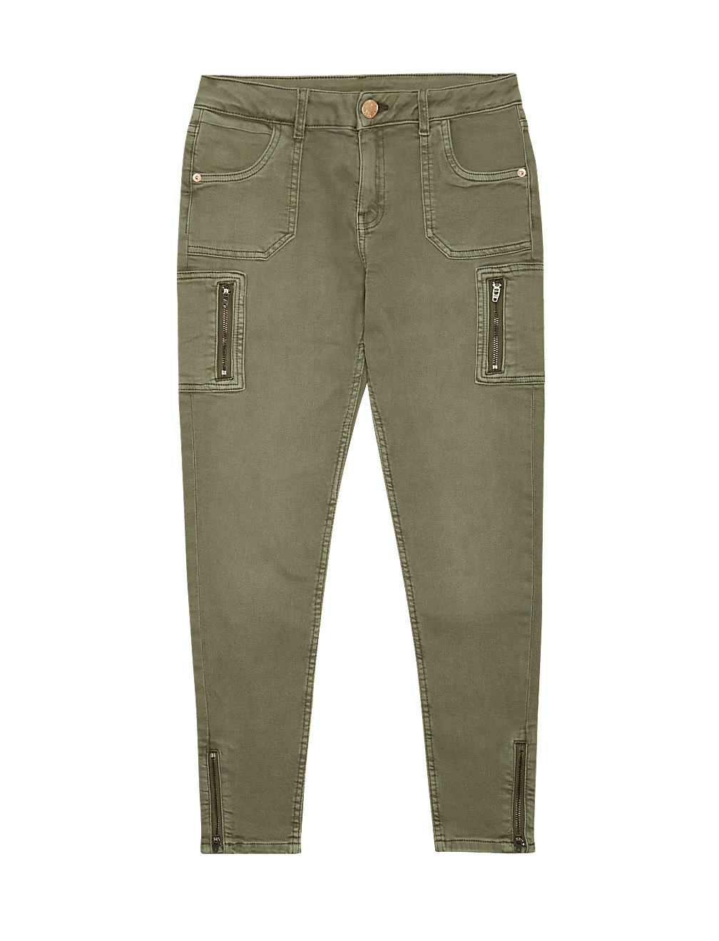 Skinny Denim Utility Jeans (6-14 Yrs)