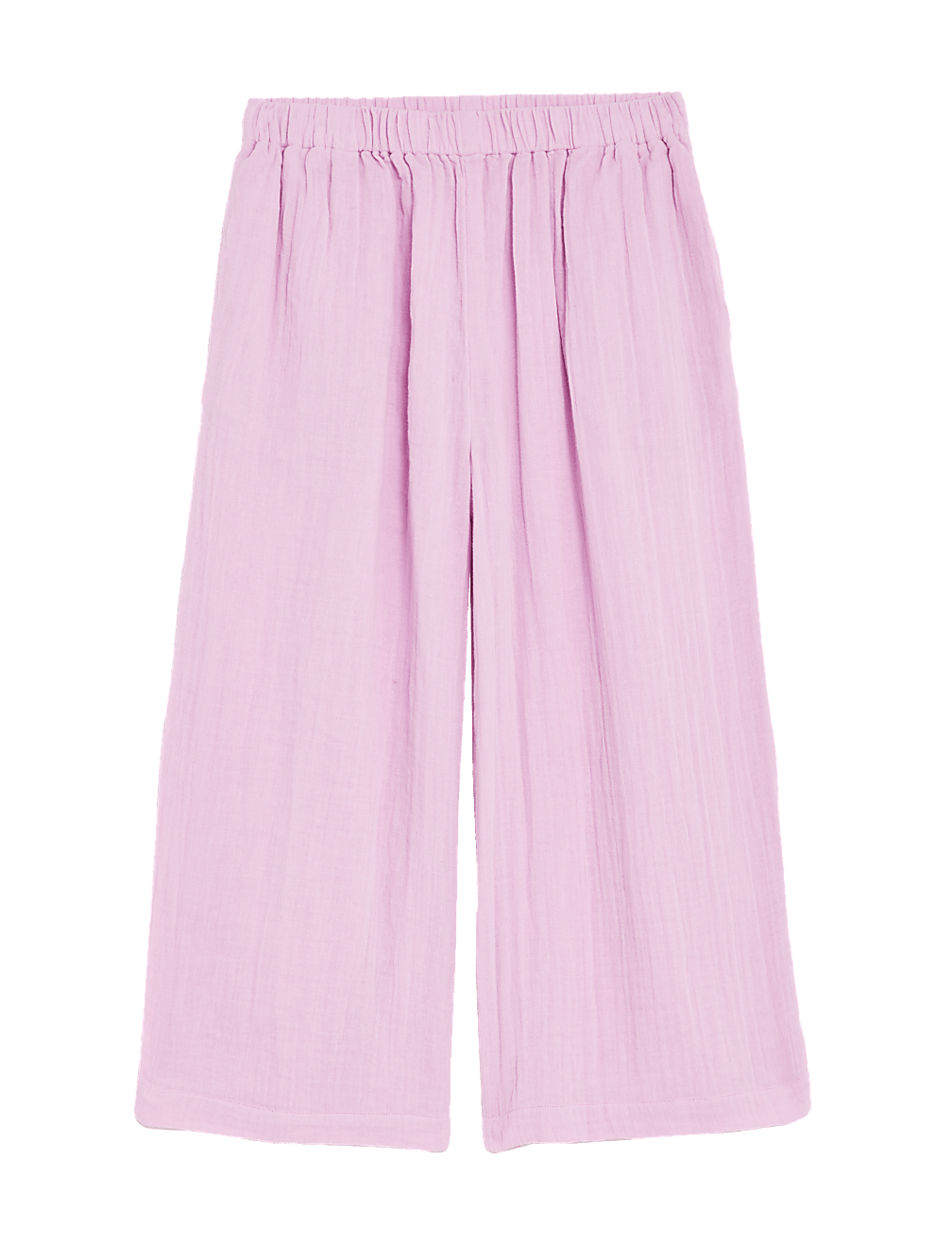 Pure Cotton Wide Leg Trousers
