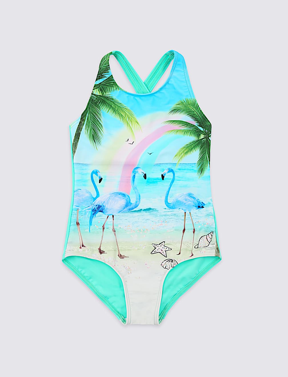 Flamingo Print Swimsuit (3 Months - 16 Years)