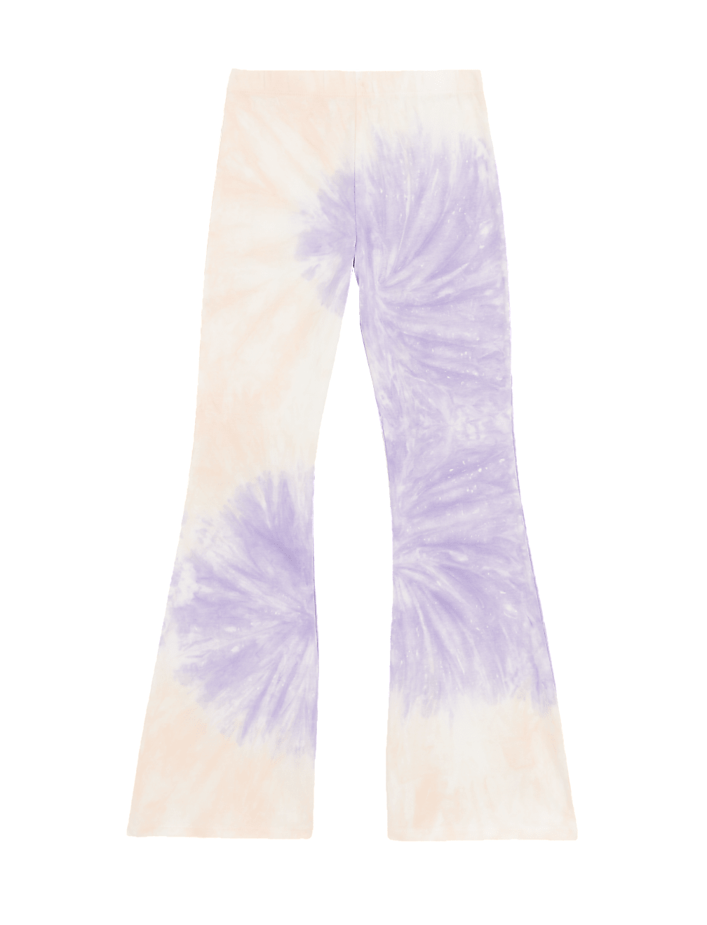 Cotton Rich Tie Dye Flared Leggings
