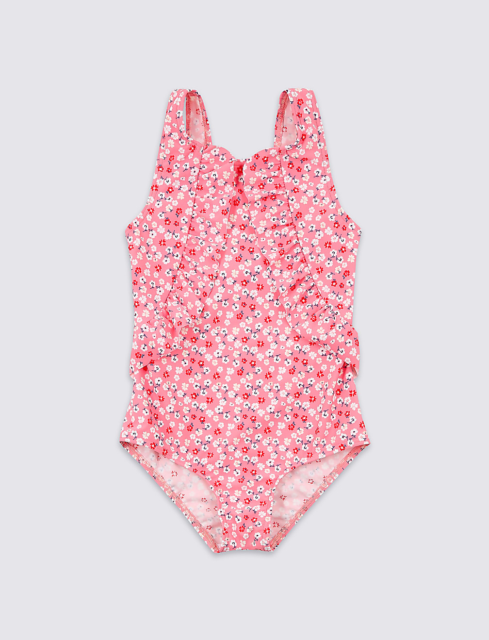 Cheery Print Frill Swimsuit (3-16 Years)
