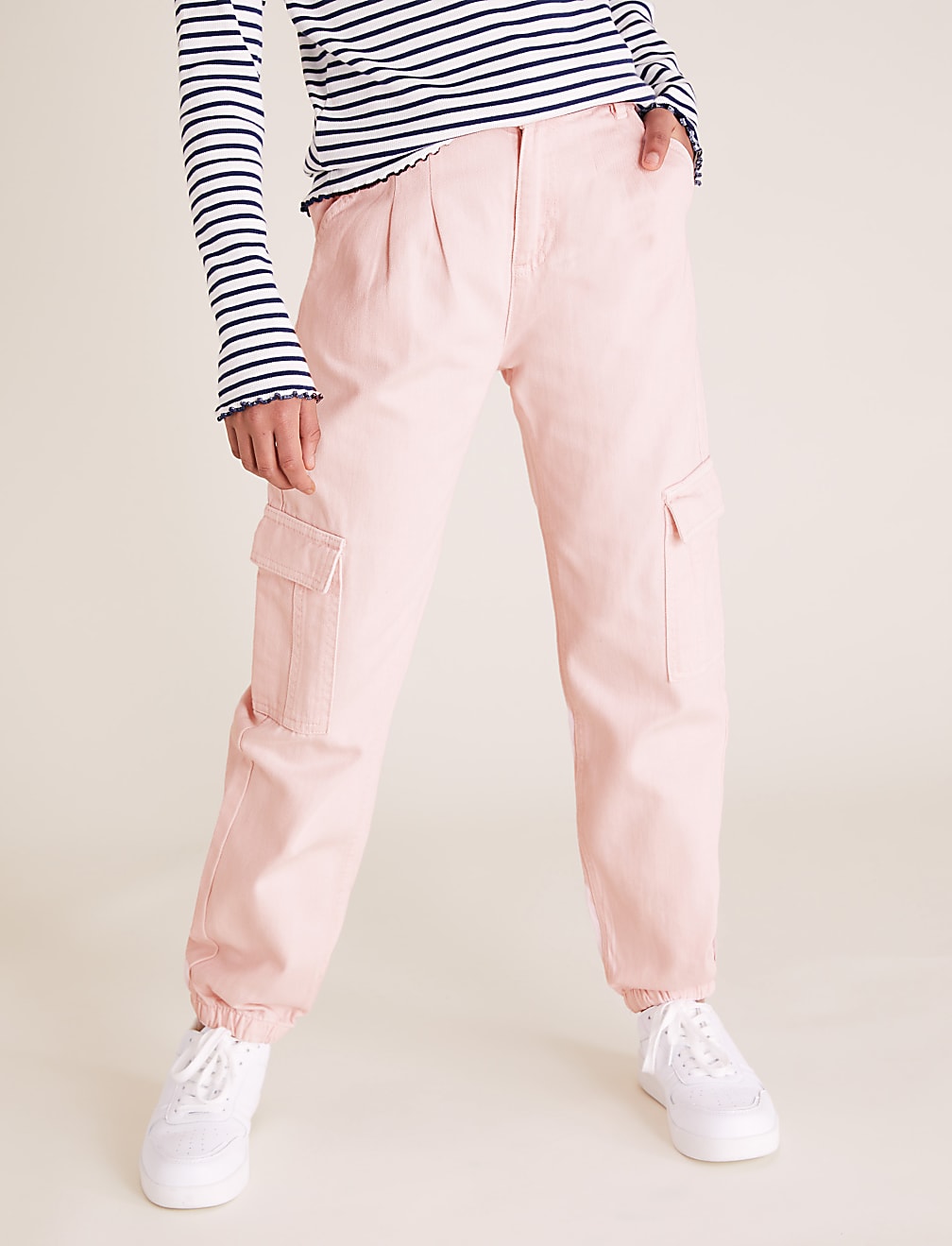 Cotton Cargo Trousers (6-14 Yrs)