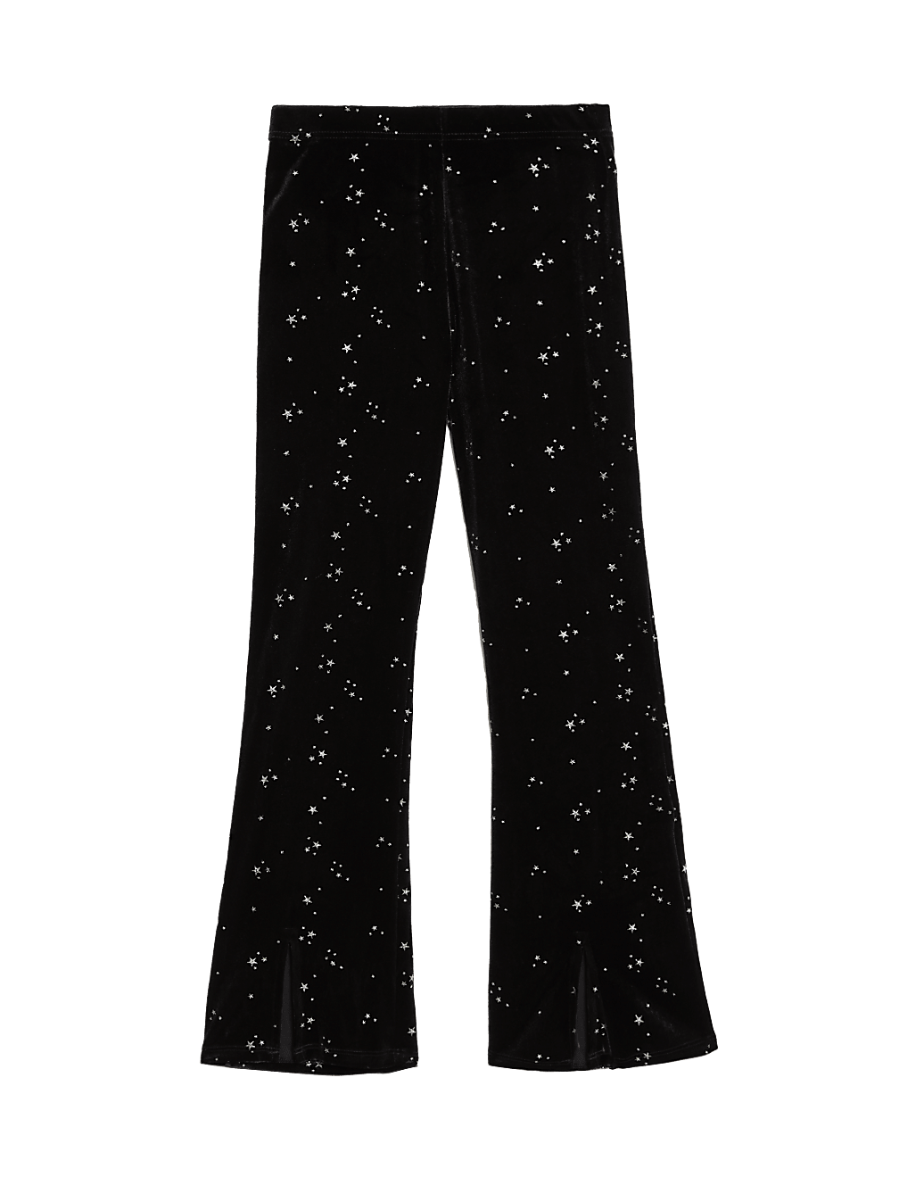 Velvet Glitter Stars Flared Leggings (6-16 Yrs)