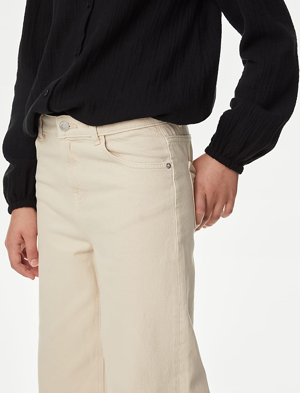 Wide Leg Denim Jeans (6-16 Yrs)