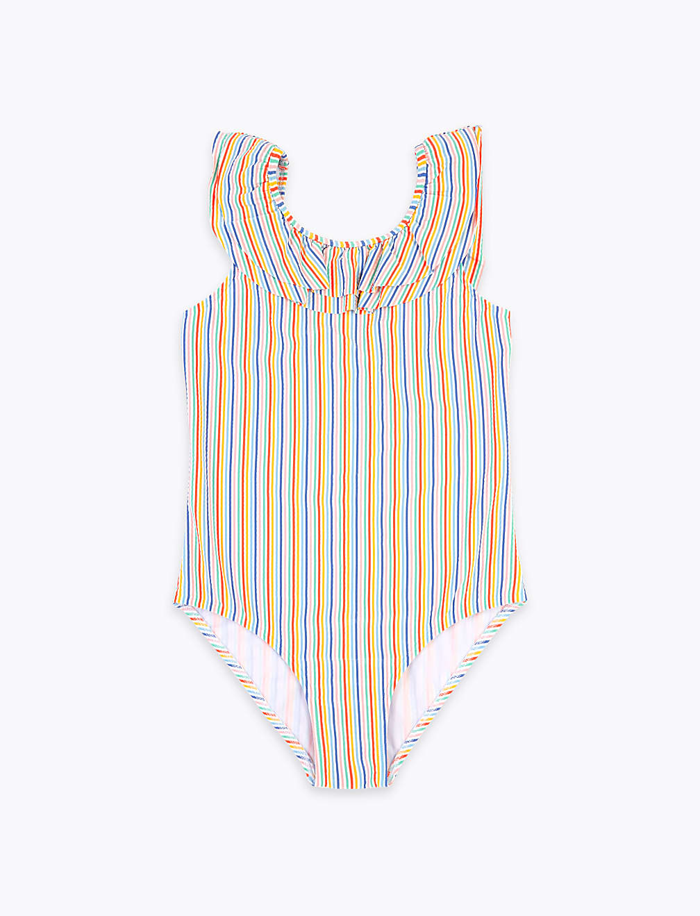 Striped Frill Swimsuit (6-16 Yrs)