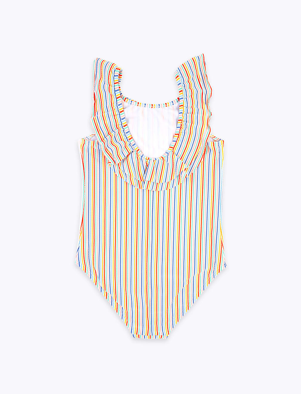 Striped Frill Swimsuit (6-16 Yrs)