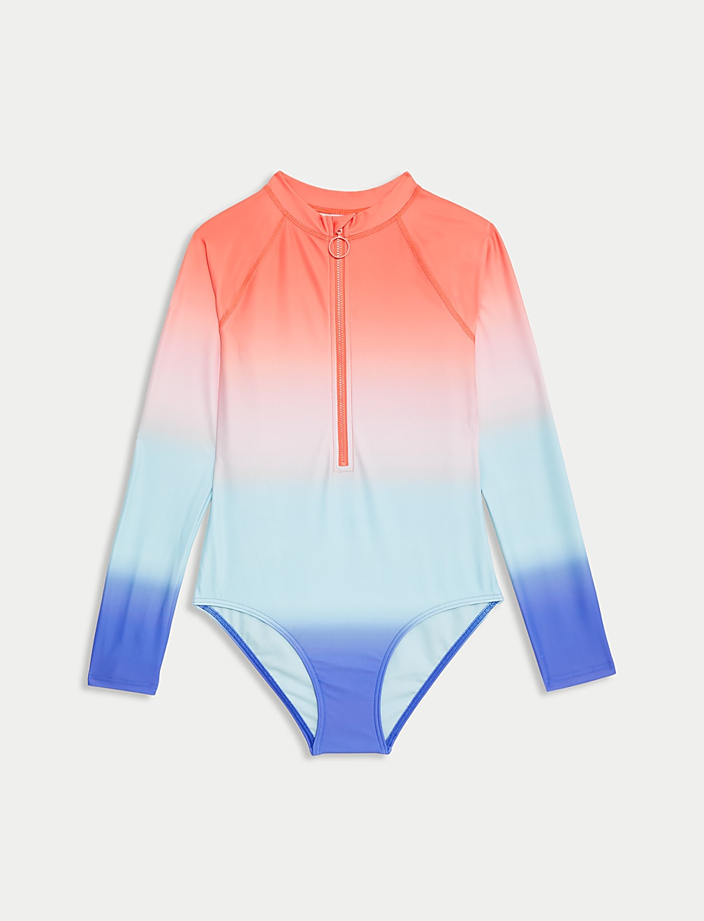Ombré Long Sleeve Swimsuit (6-16 Yrs)