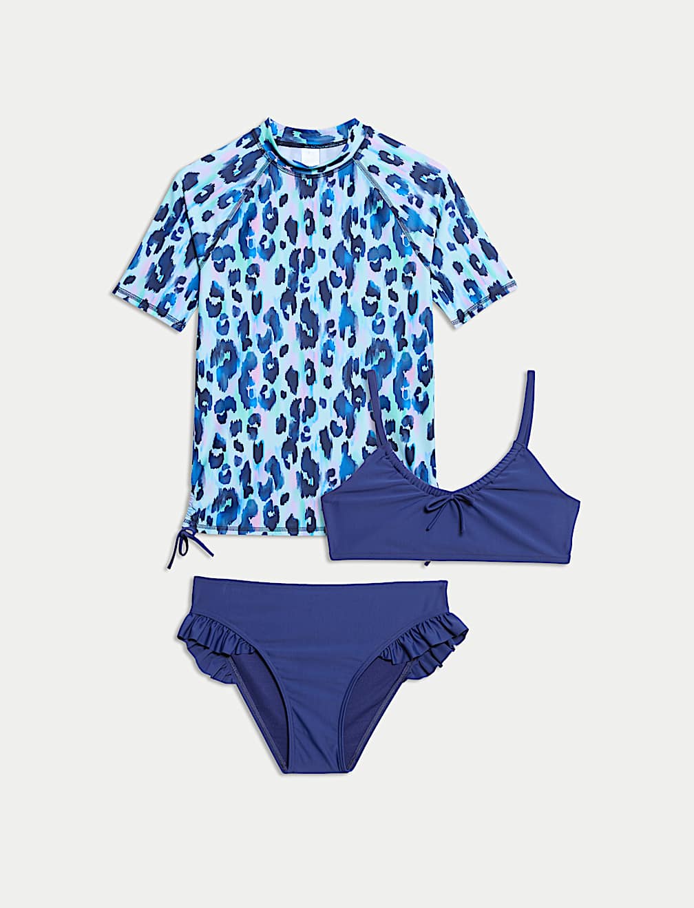 3pc Animal Print Swim Set (6-16 Yrs)