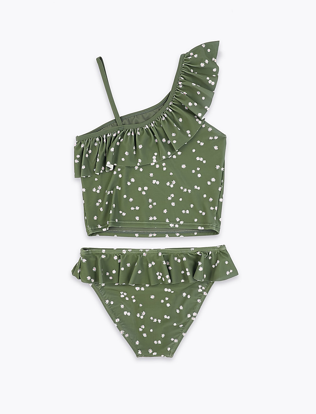 Floral One Shoulder Tankini (6-16 Yrs)