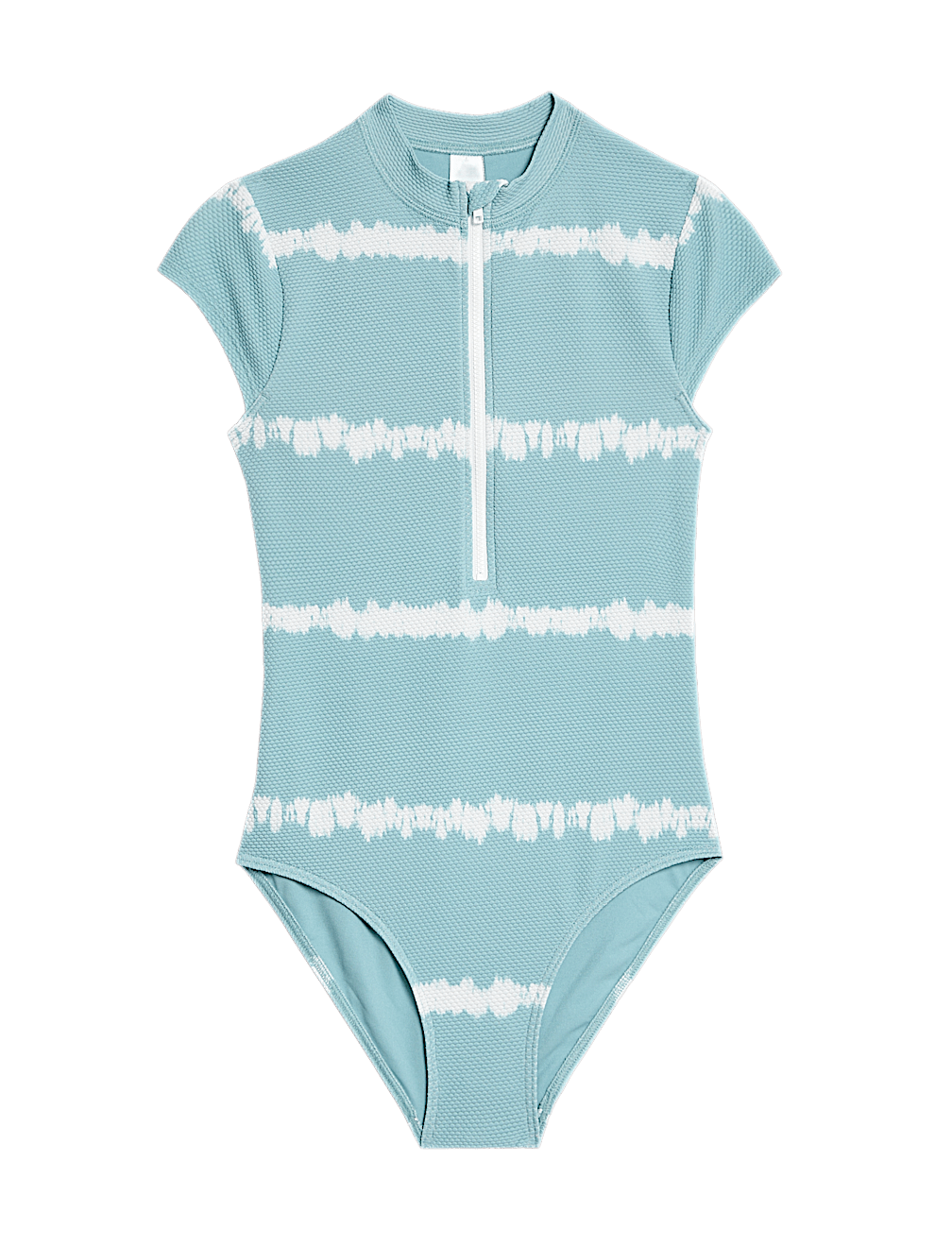 Striped Tie Dye Zip Swimsuit (6-16 Yrs)
