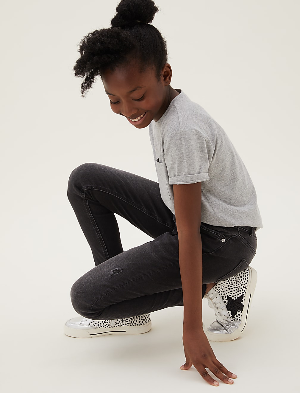 Mini Ivy Skinny Denim Ripped Jeans (6-16 Yrs)
