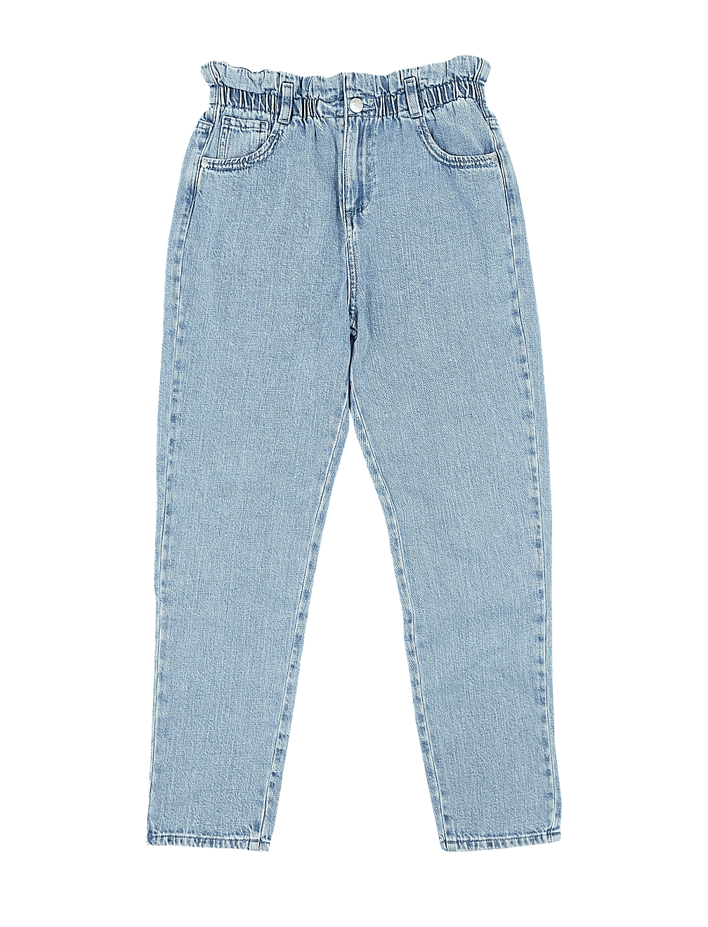 Regular Denim Paperbag Waist Jeans (6-16 Yrs)