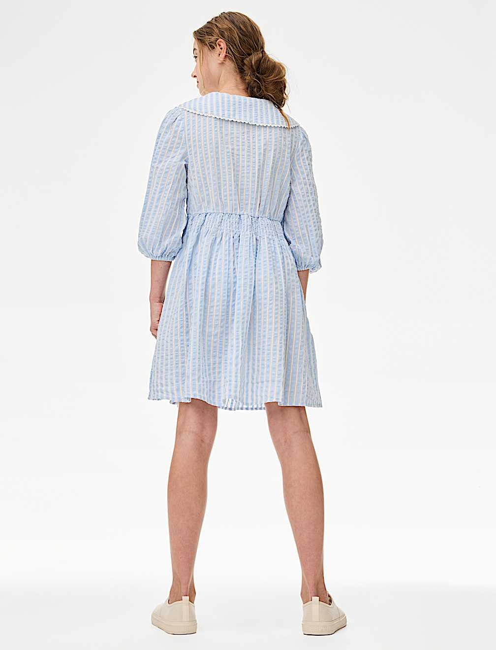 Pure Cotton Striped Dress (6-16 Yrs)