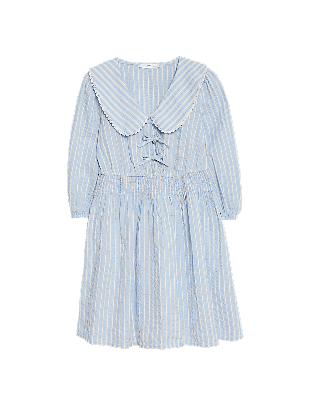Pure Cotton Striped Dress (6-16 Yrs)