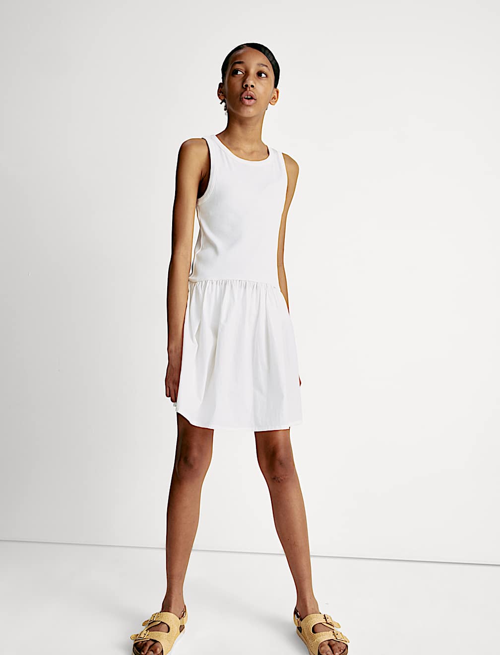 Cotton Rich Ribbed Dress (2-16 Yrs)